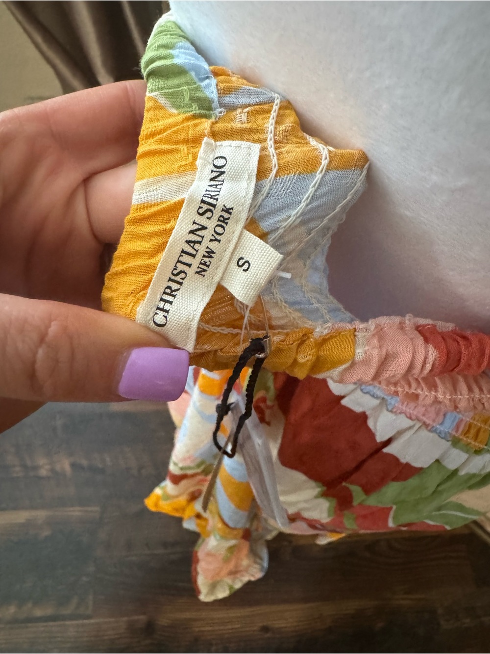 Christian Siriano Multicolor Button-Front Skirt - Picture 6 of 7